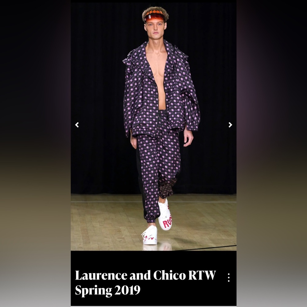 Laurence & Chico Spring 2019 NYFW NY Fashion Week Runway Jacket Purple Bounce - Picture 7 of 9